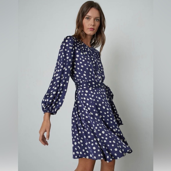 Kenia Polka Dot Dress by Velvet - Picture 1 of 6